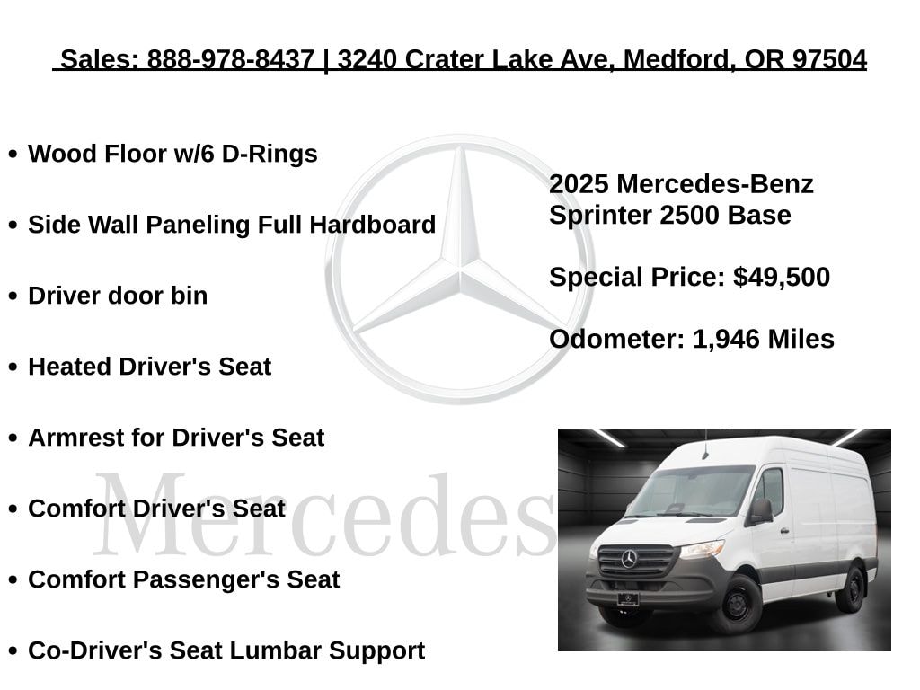 2025 Mercedes-Benz Sprinter Cargo Van Base - Photo 20