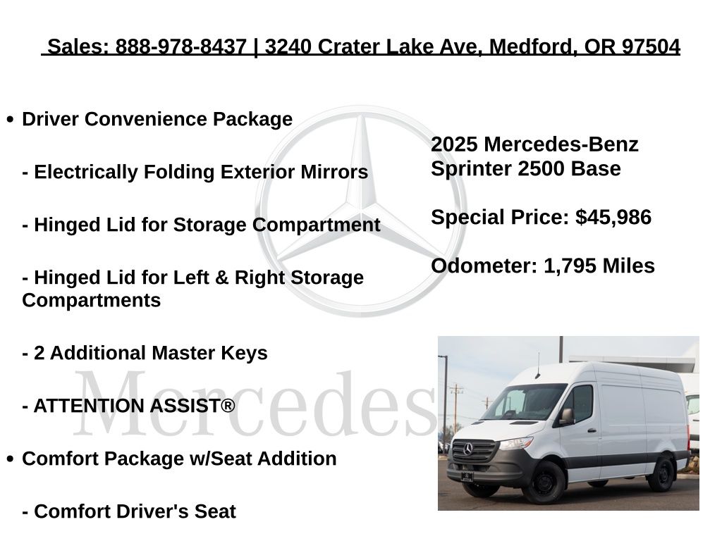 2025 Mercedes-Benz Sprinter Cargo Van Base - Photo 12