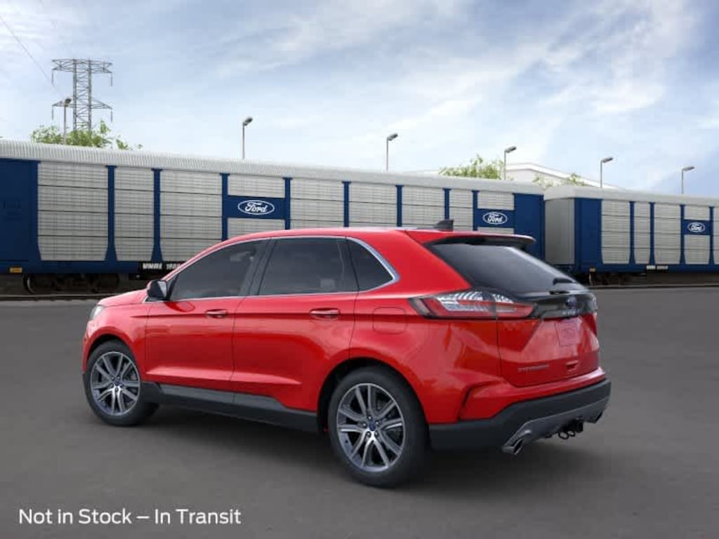 New 2024 Ford Edge SUV Titanium Rapid Red Metallic Tinted Clearcoat For Sale in Missoula MT