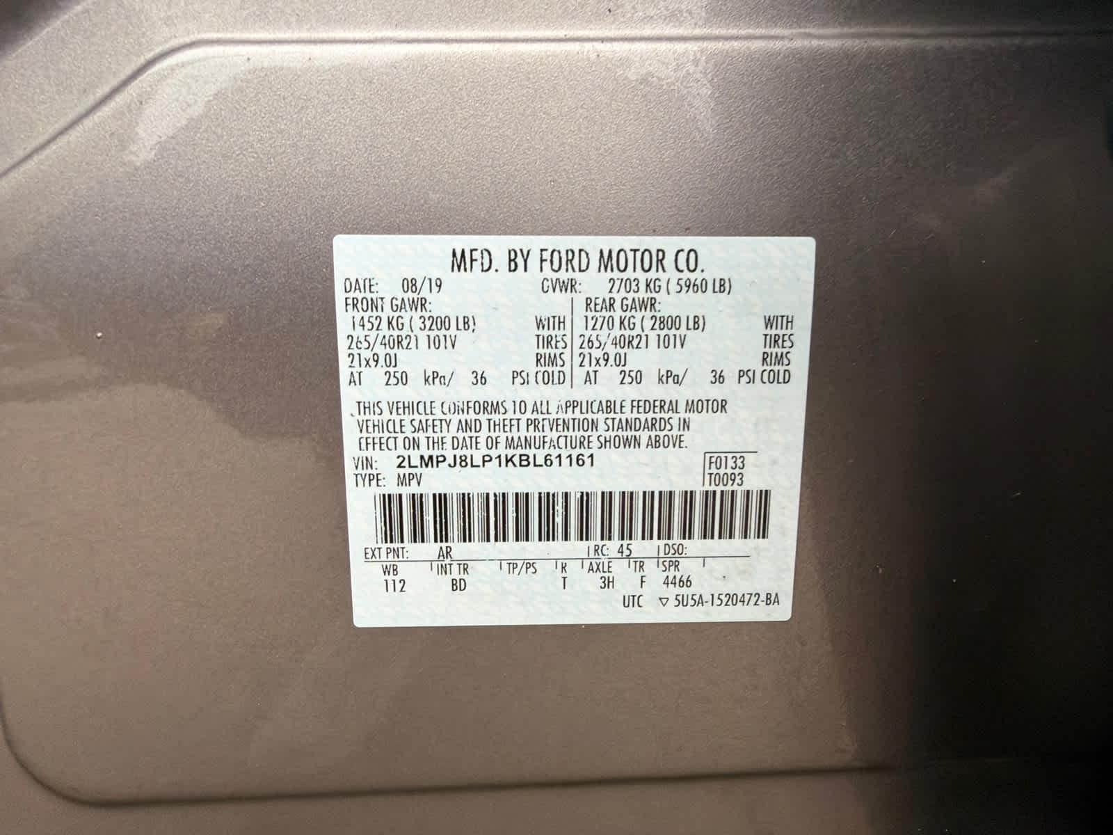 Thumbnail: 2019 Lincoln Nautilus - 19