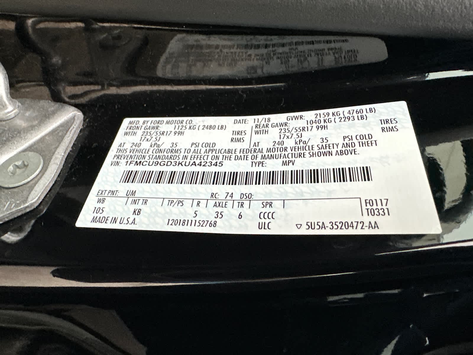 Thumbnail: 2019 Ford Escape - 17