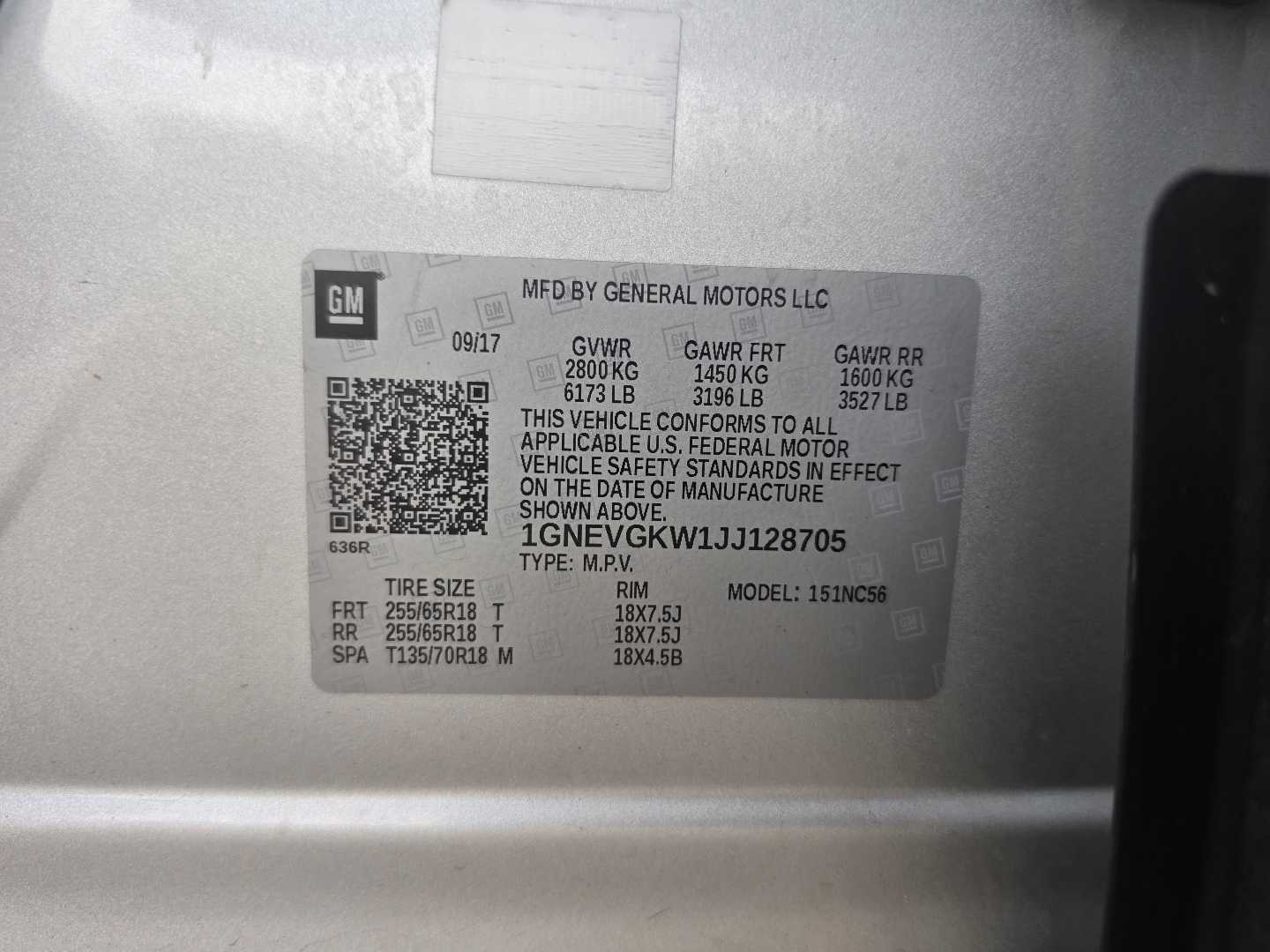 Thumbnail: 2018 Chevrolet Traverse - 25