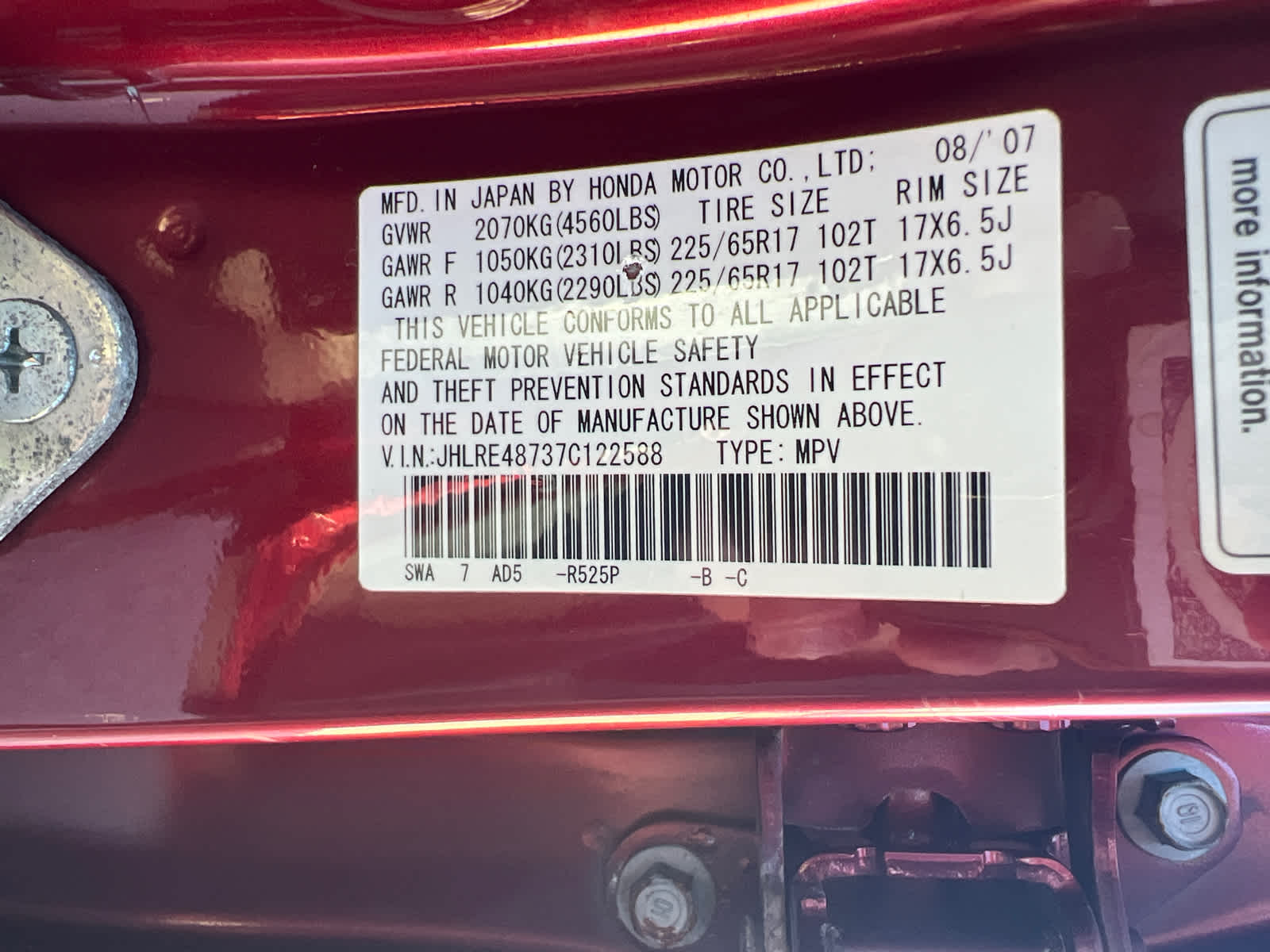 Thumbnail: 2007 Honda CR-V - 16