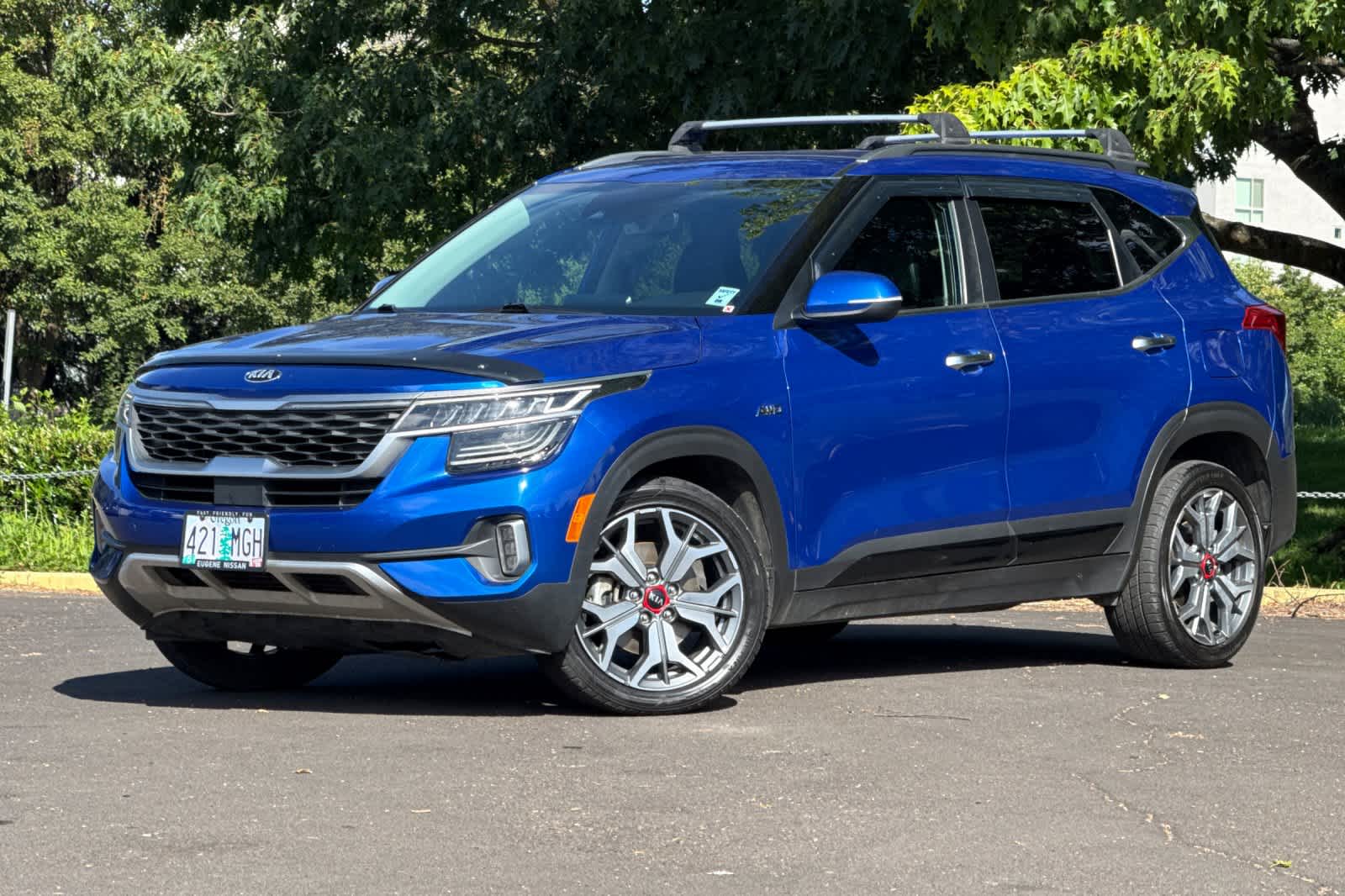 Used 2021 Kia Seltos SX with VIN KNDETCA2XM7058550 for sale in Eugene, OR