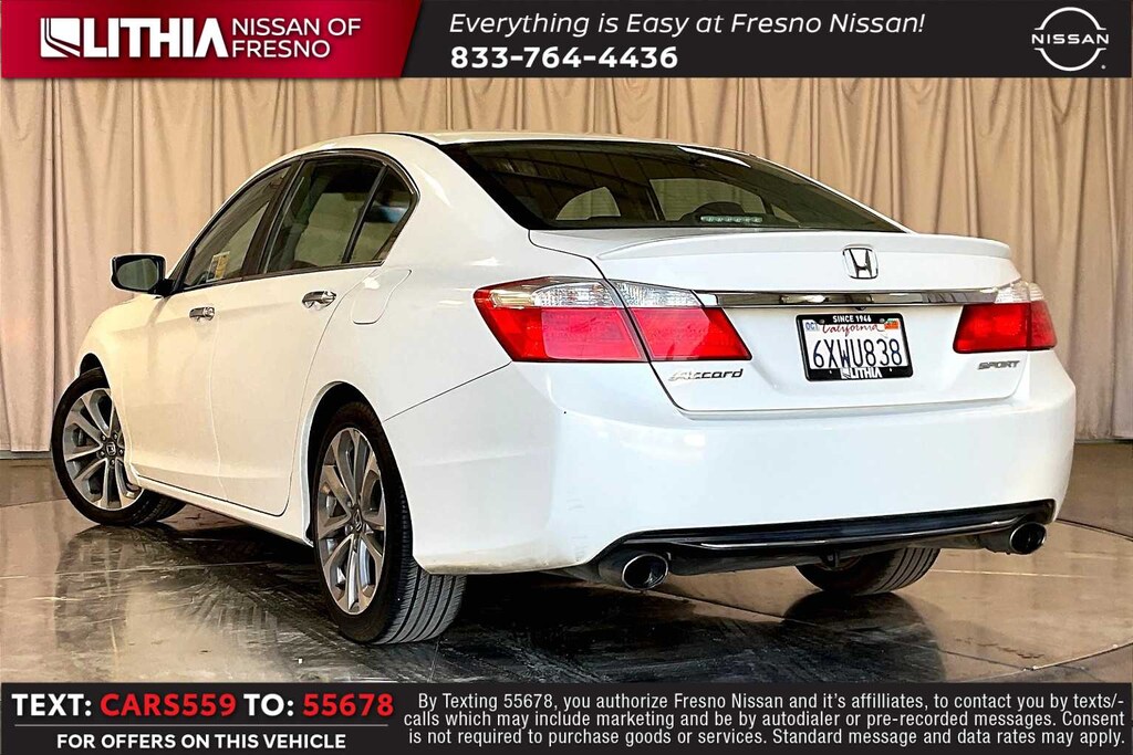 Used 2013 Honda Accord Sport Sedan White Orchid Pearl For Sale in