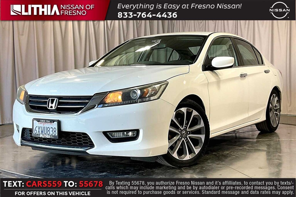 Used 2013 Honda Accord Sport Sedan White Orchid Pearl For Sale in