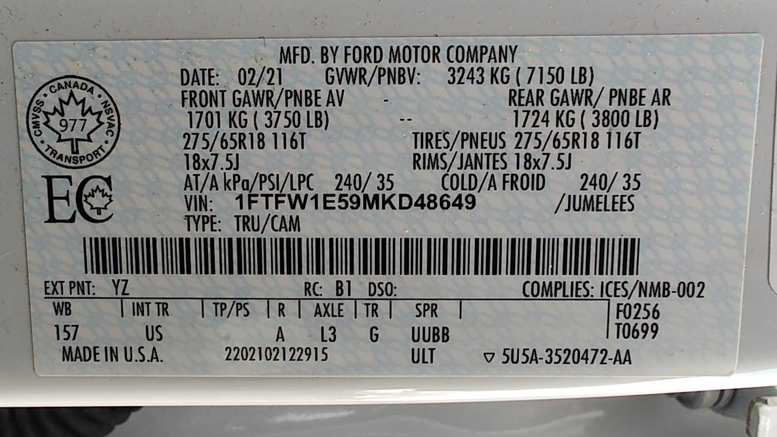 Thumbnail: 2021 Ford F-150 - 21