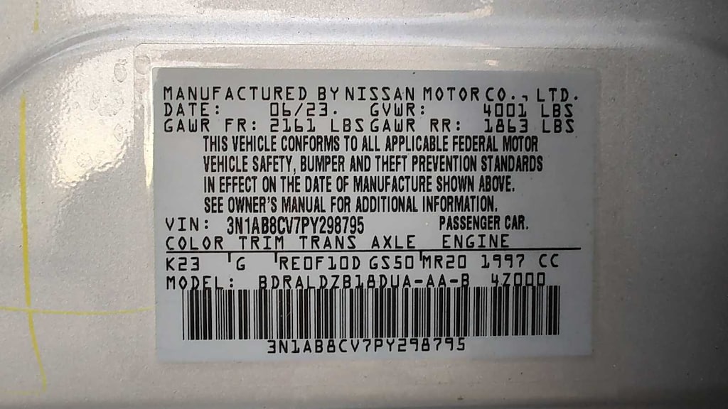 Used 2023 Nissan Sentra SV Sedan