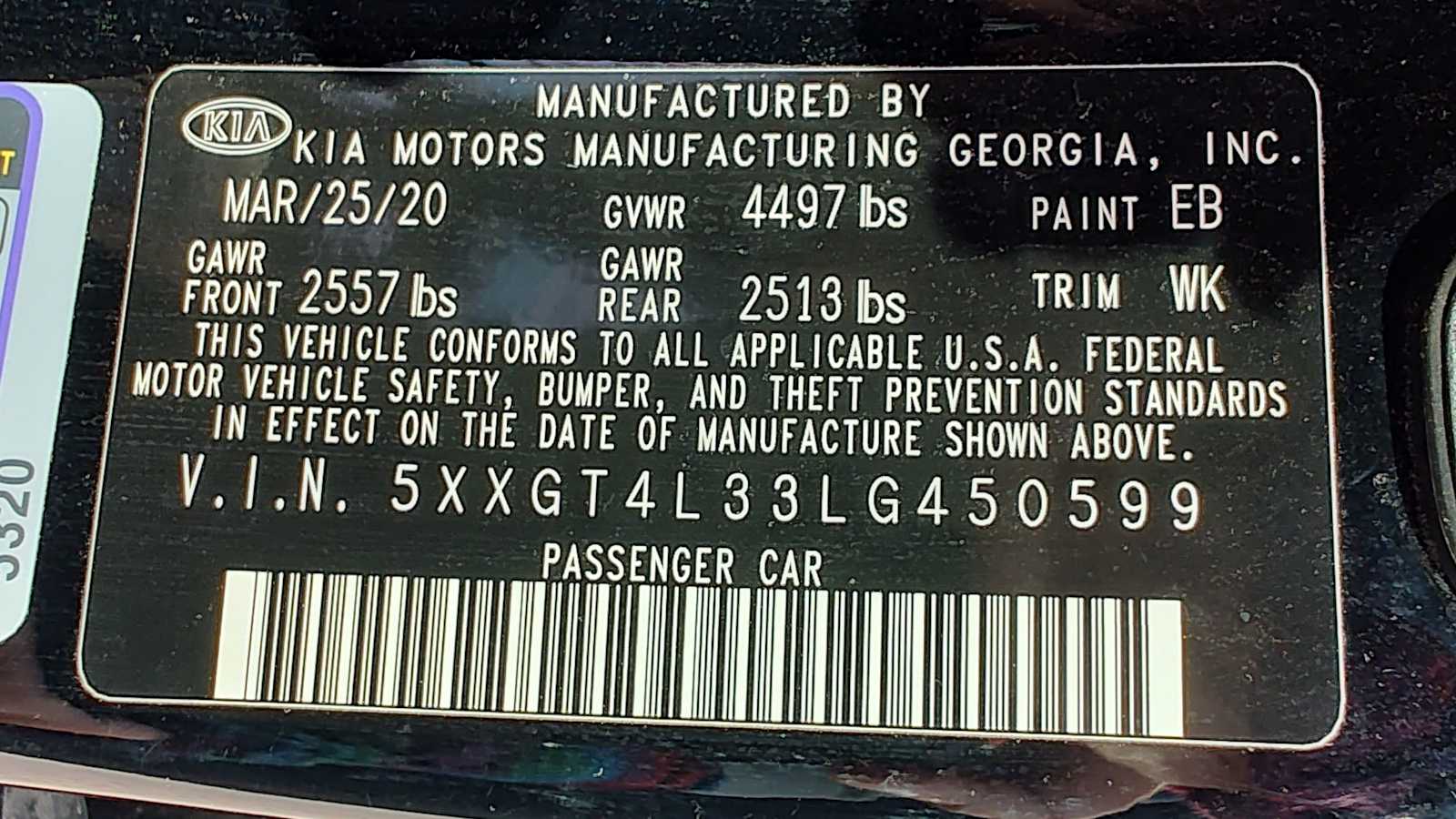 Thumbnail: 2020 Kia Optima - 4