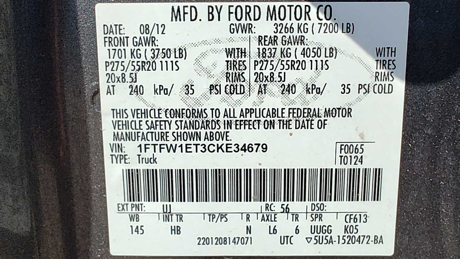 Thumbnail: 2012 Ford F-150 - 4