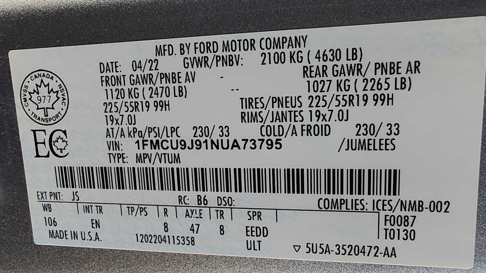 Thumbnail: 2022 Ford Escape - 4