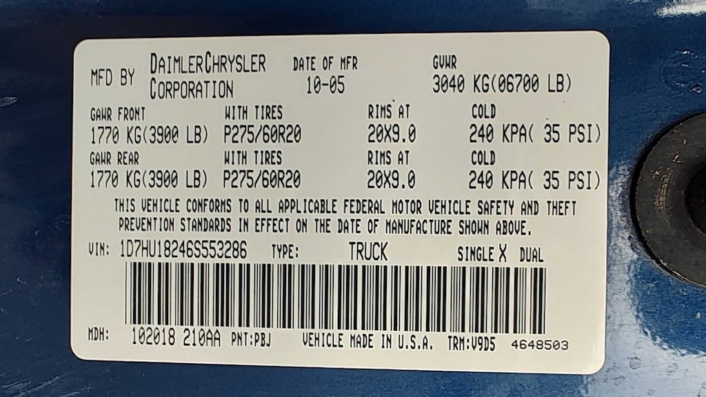 Used 2006 Dodge Ram 1500 SLT/TRX4 Off Road/Sport Truck Quad Cab