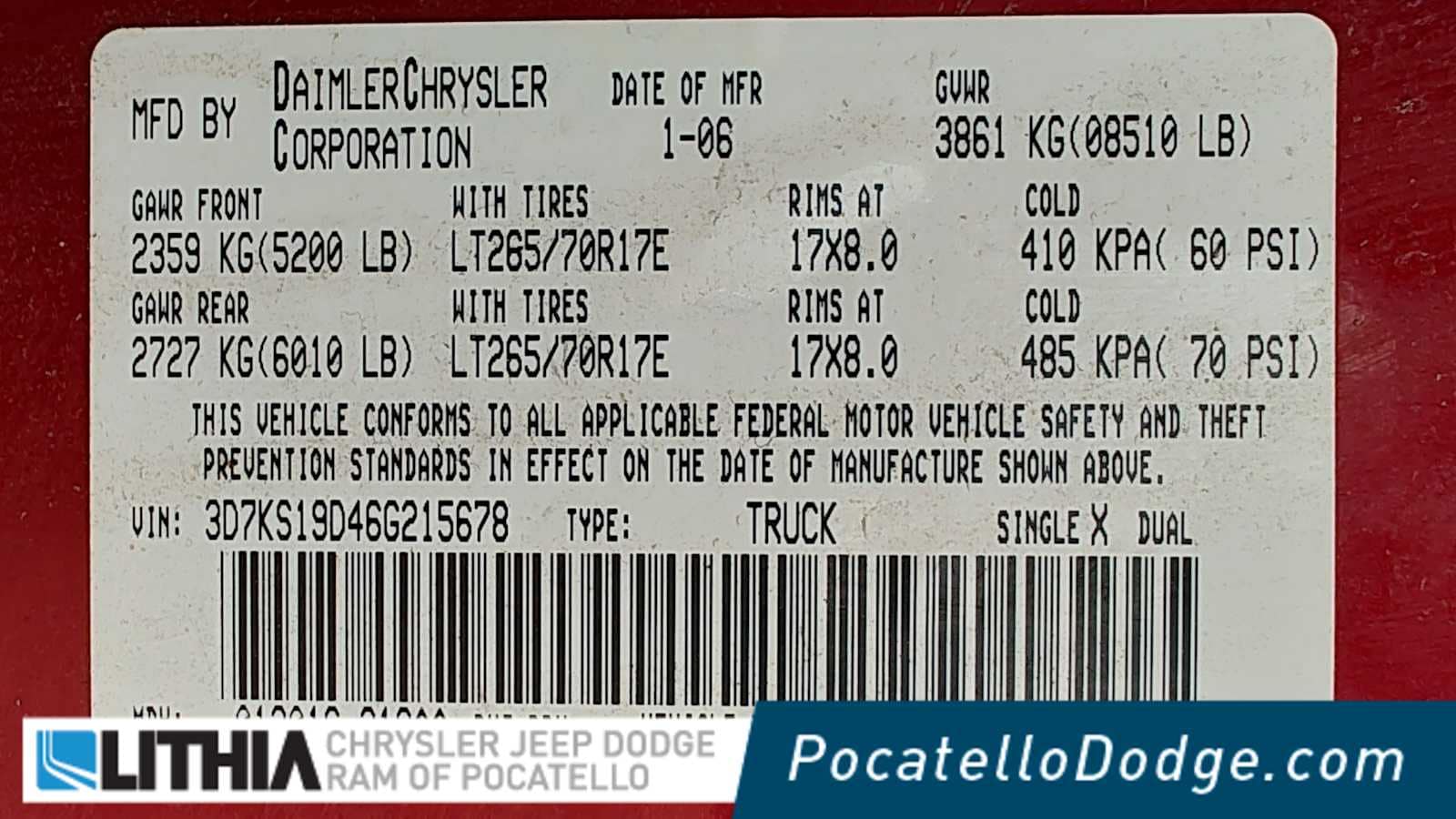 2006 Dodge Ram 1500 SLT -
                  Pocatello, ID