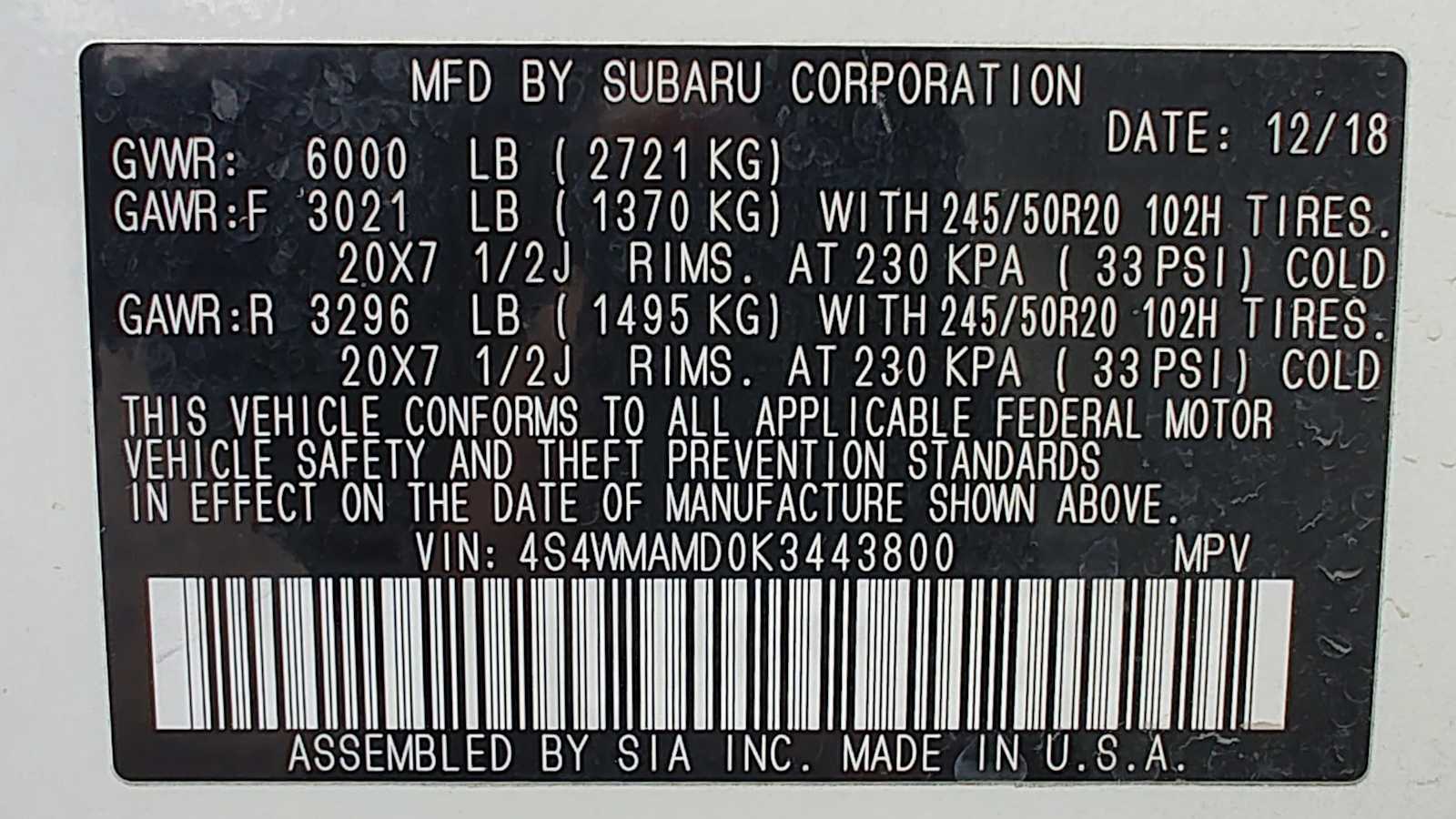 Thumbnail: 2019 Subaru Ascent - 21