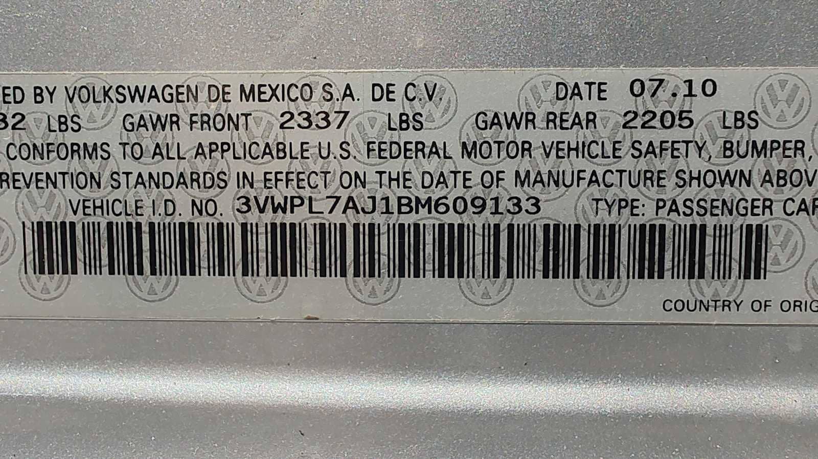 2011 Volkswagen Jetta Sportwagen TDI S 22