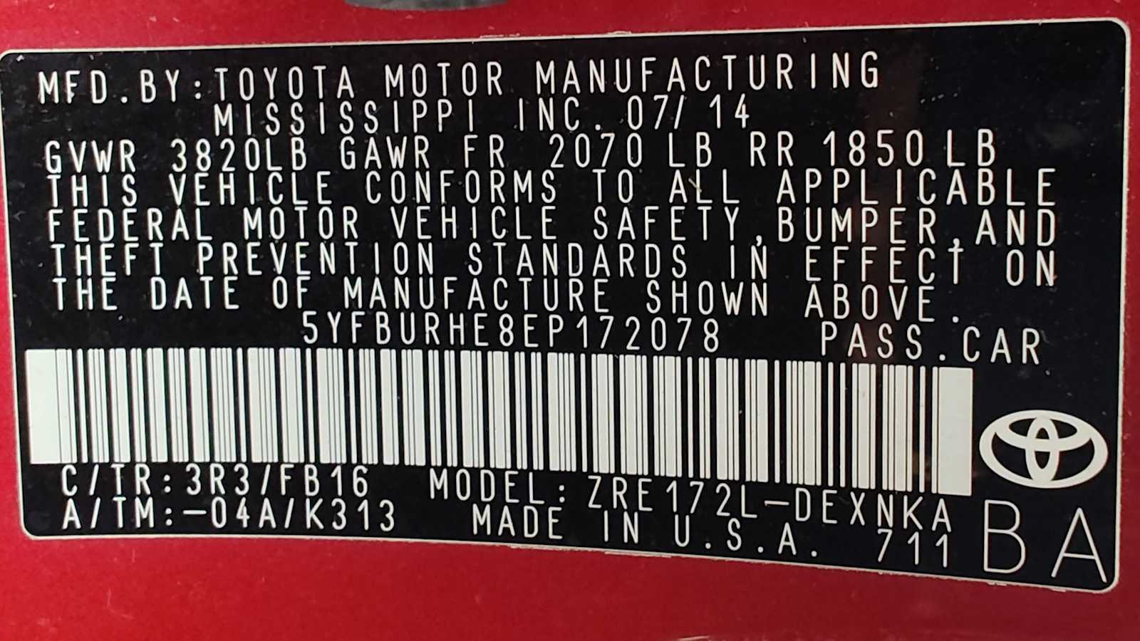 Thumbnail: 2014 Toyota Corolla - 21