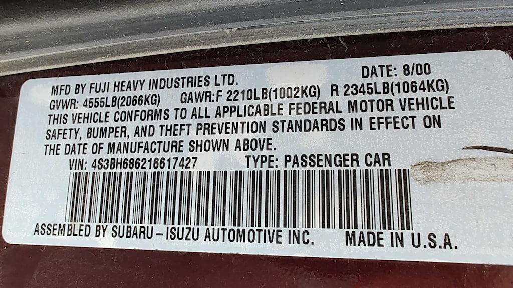 Used 2001 Subaru Outback Limited Wagon