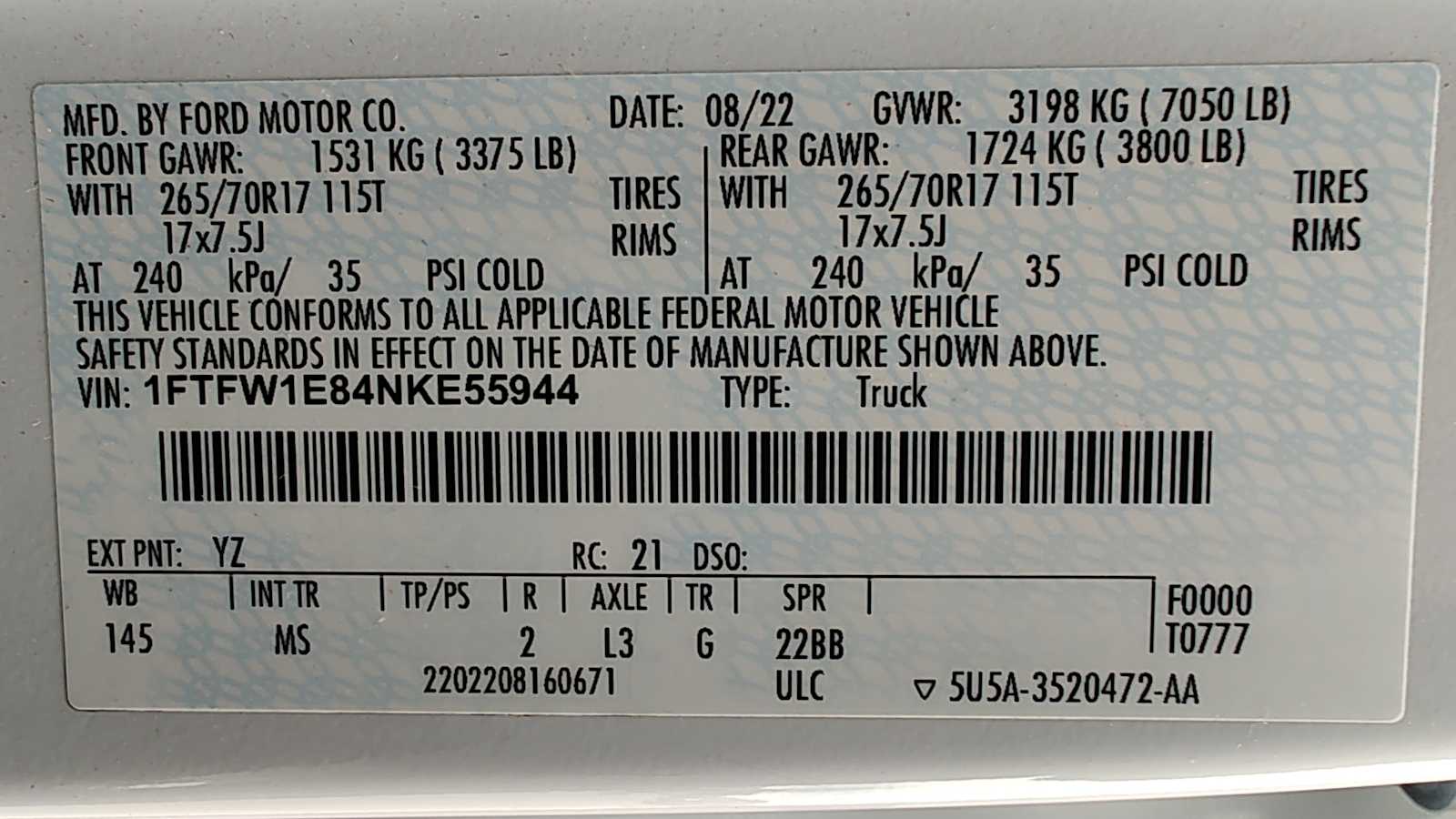 Thumbnail: 2022 Ford F-150 - 21