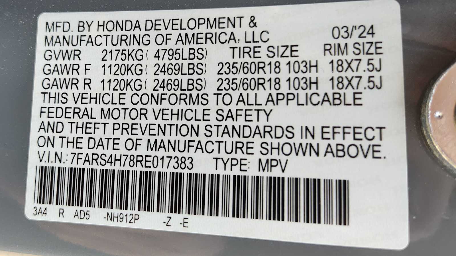 2024 Honda CR-V EX-L 4
