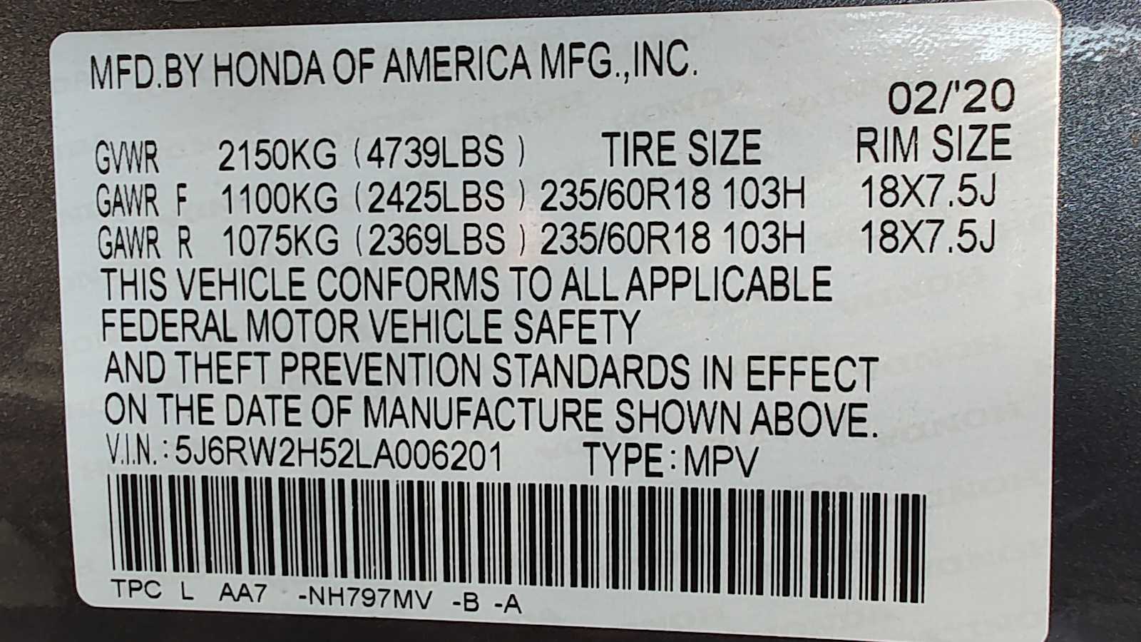 Thumbnail: 2020 Honda CR-V - 21