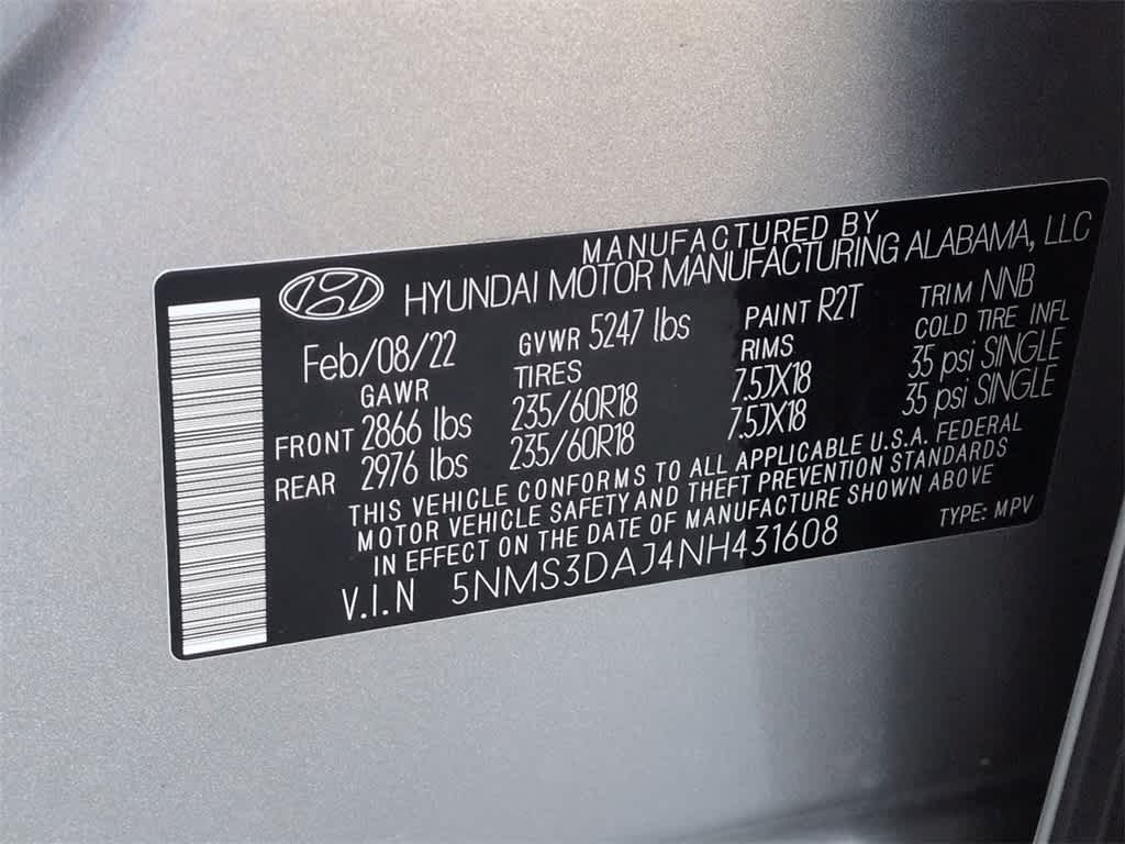 Thumbnail: 2022 Hyundai Santa Fe - 38