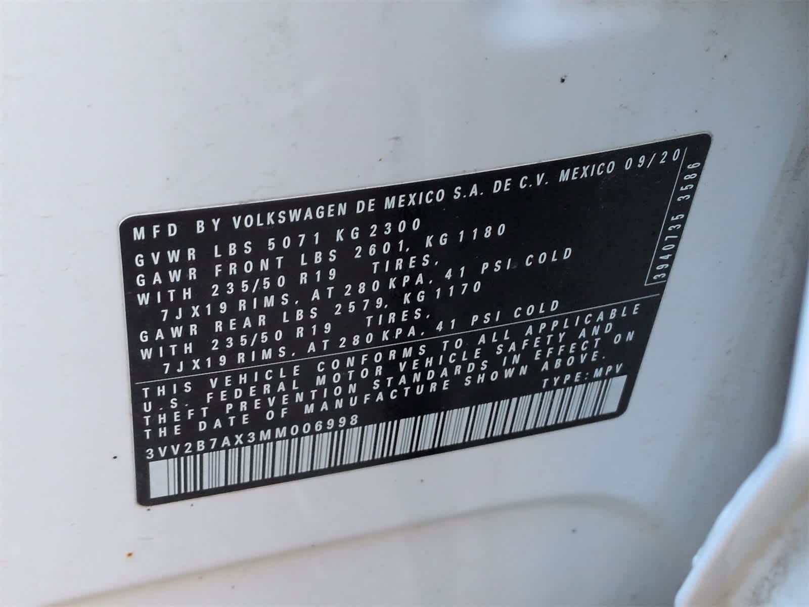 Thumbnail: 2021 Volkswagen Tiguan - 38