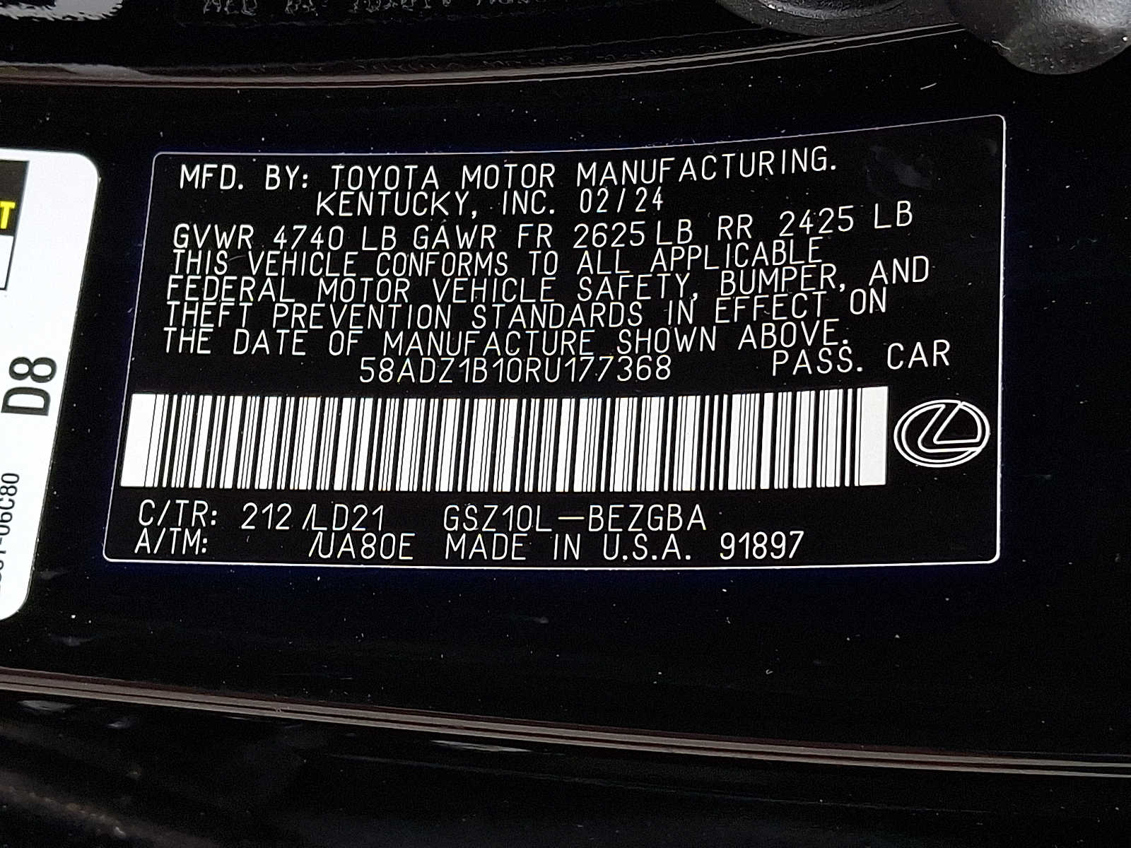 Thumbnail: 2024 Lexus ES - 25