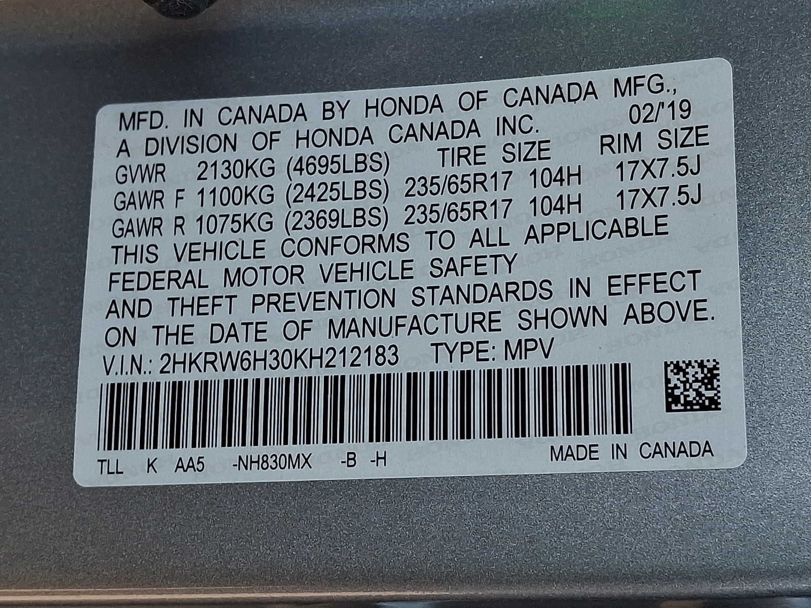 Thumbnail: 2019 Honda CR-V - 23