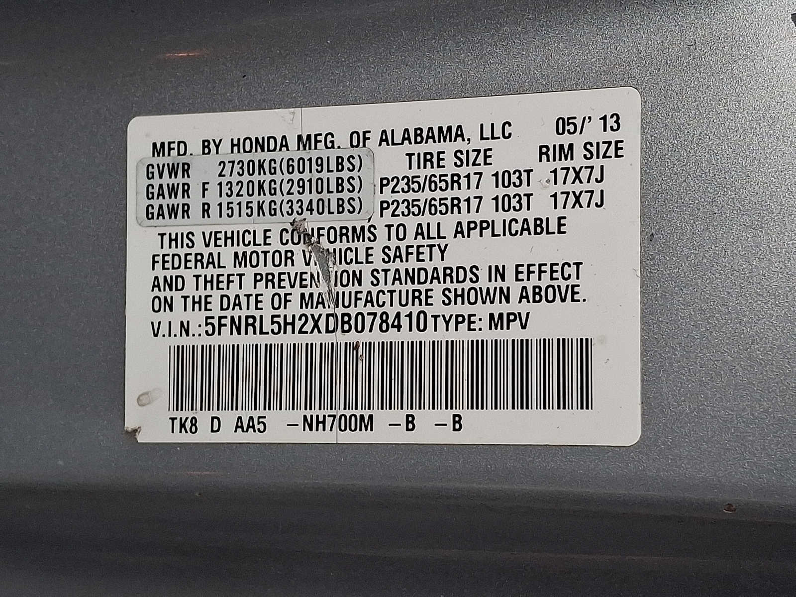 Thumbnail: 2013 Honda Odyssey - 26