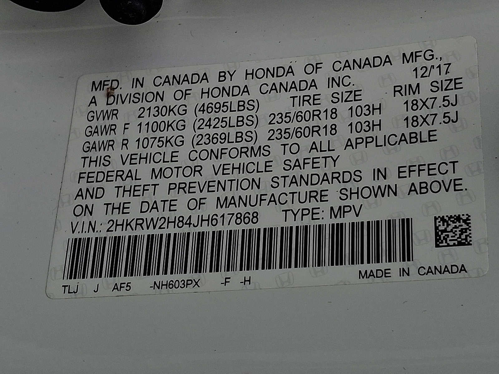 Thumbnail: 2018 Honda CR-V - 21