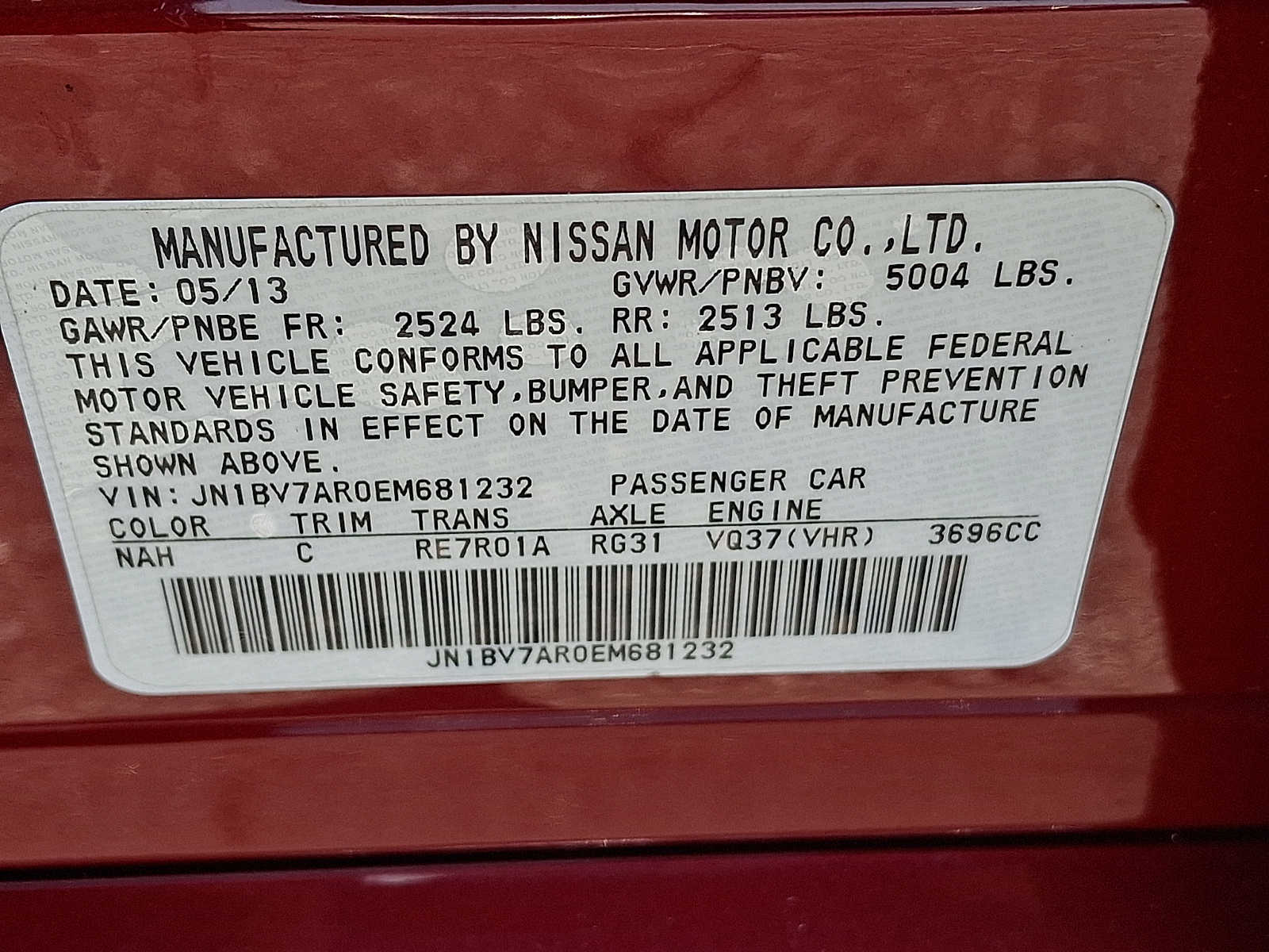 Thumbnail: 2014 INFINITI Q50 - 25