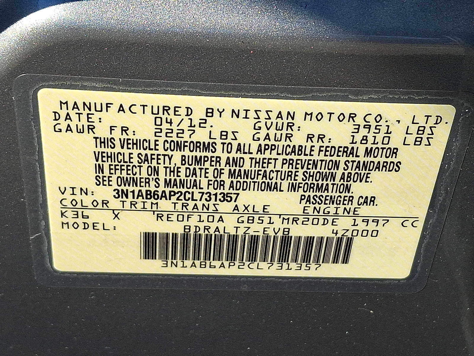Thumbnail: 2012 Nissan Sentra - 28