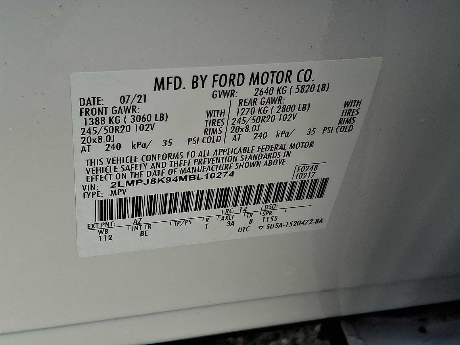 Thumbnail: 2021 Lincoln Nautilus - 25