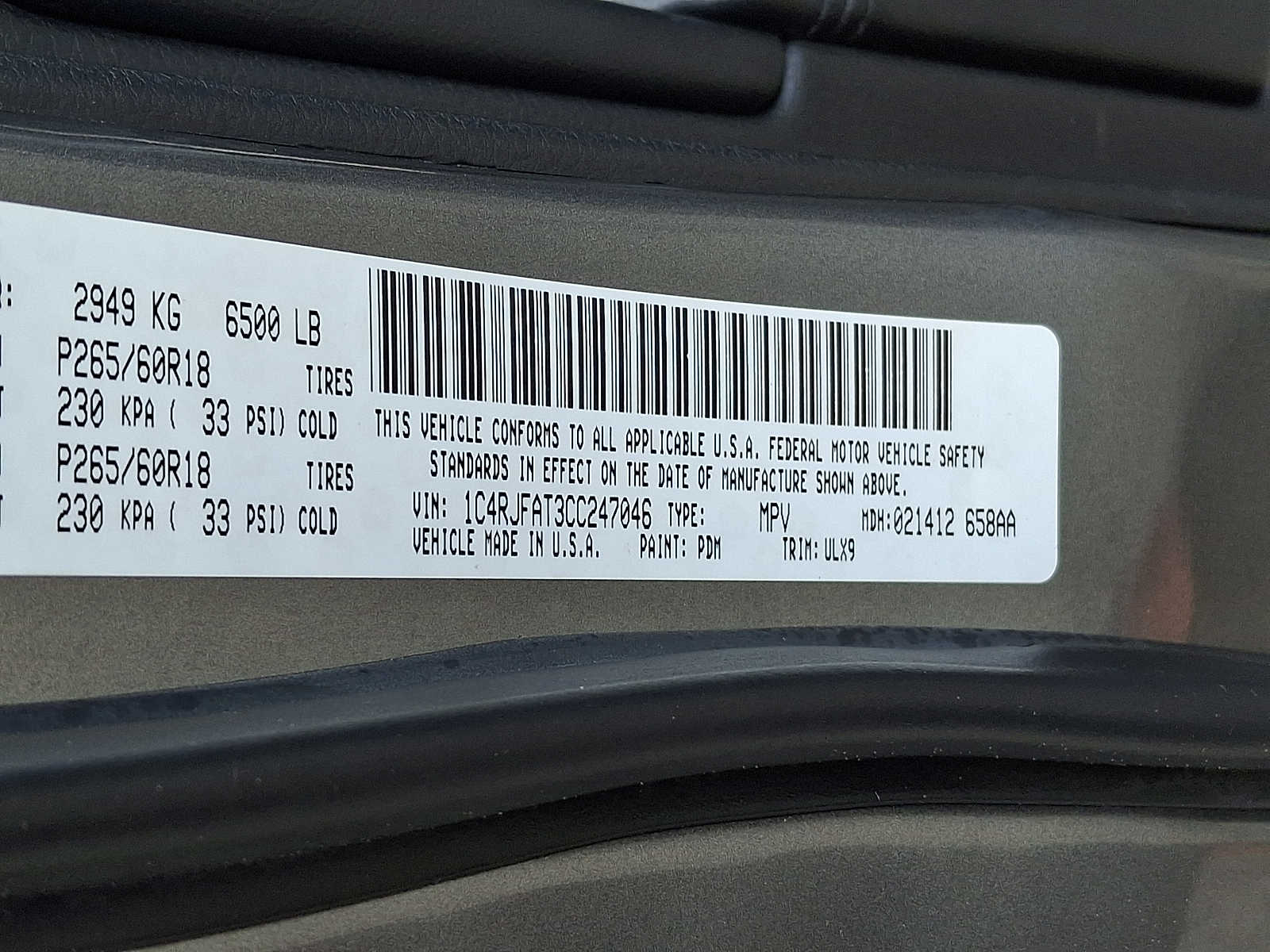 Thumbnail: 2012 Jeep Grand Cherokee - 25