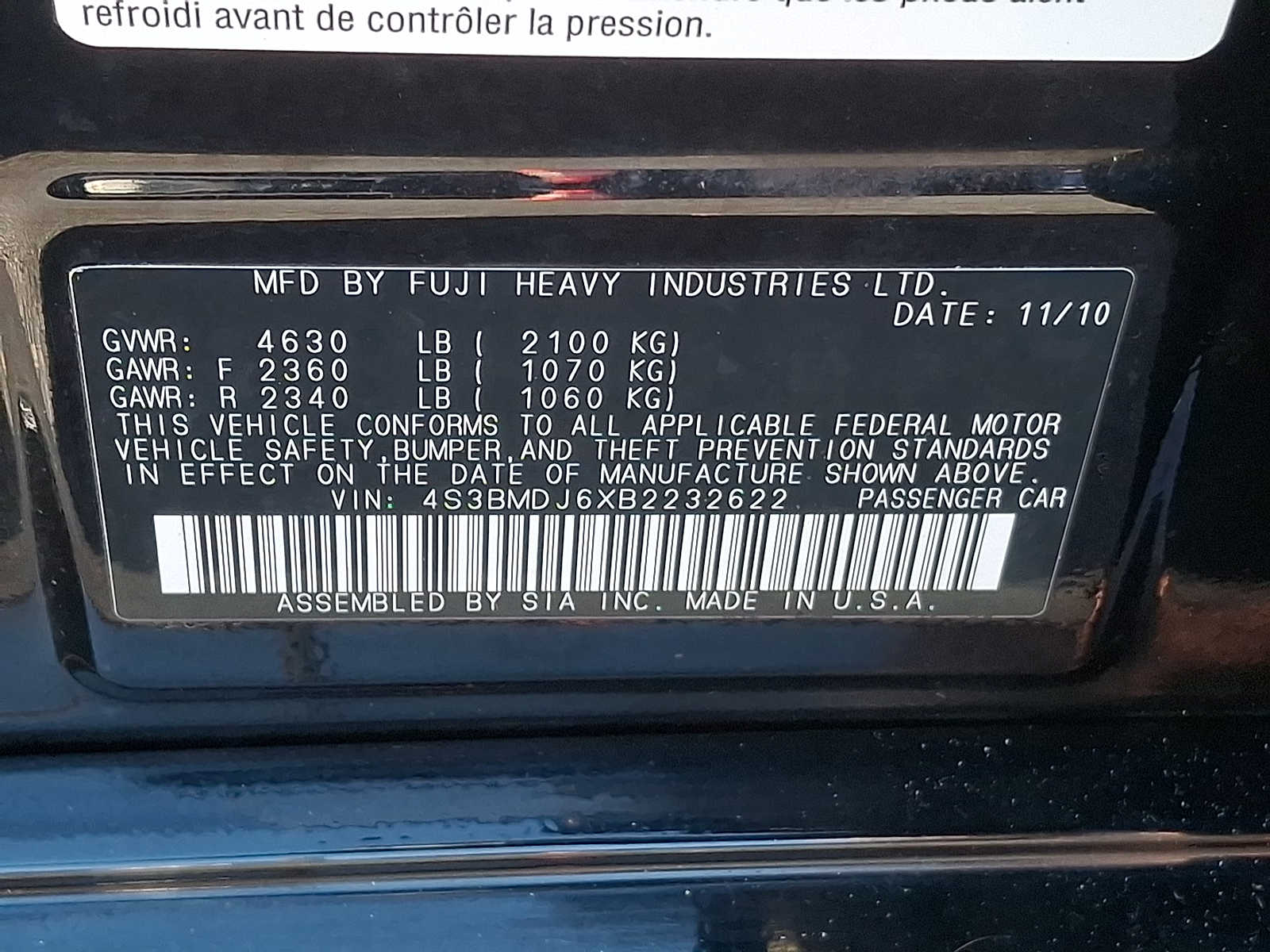 Thumbnail: 2011 Subaru Legacy - 25