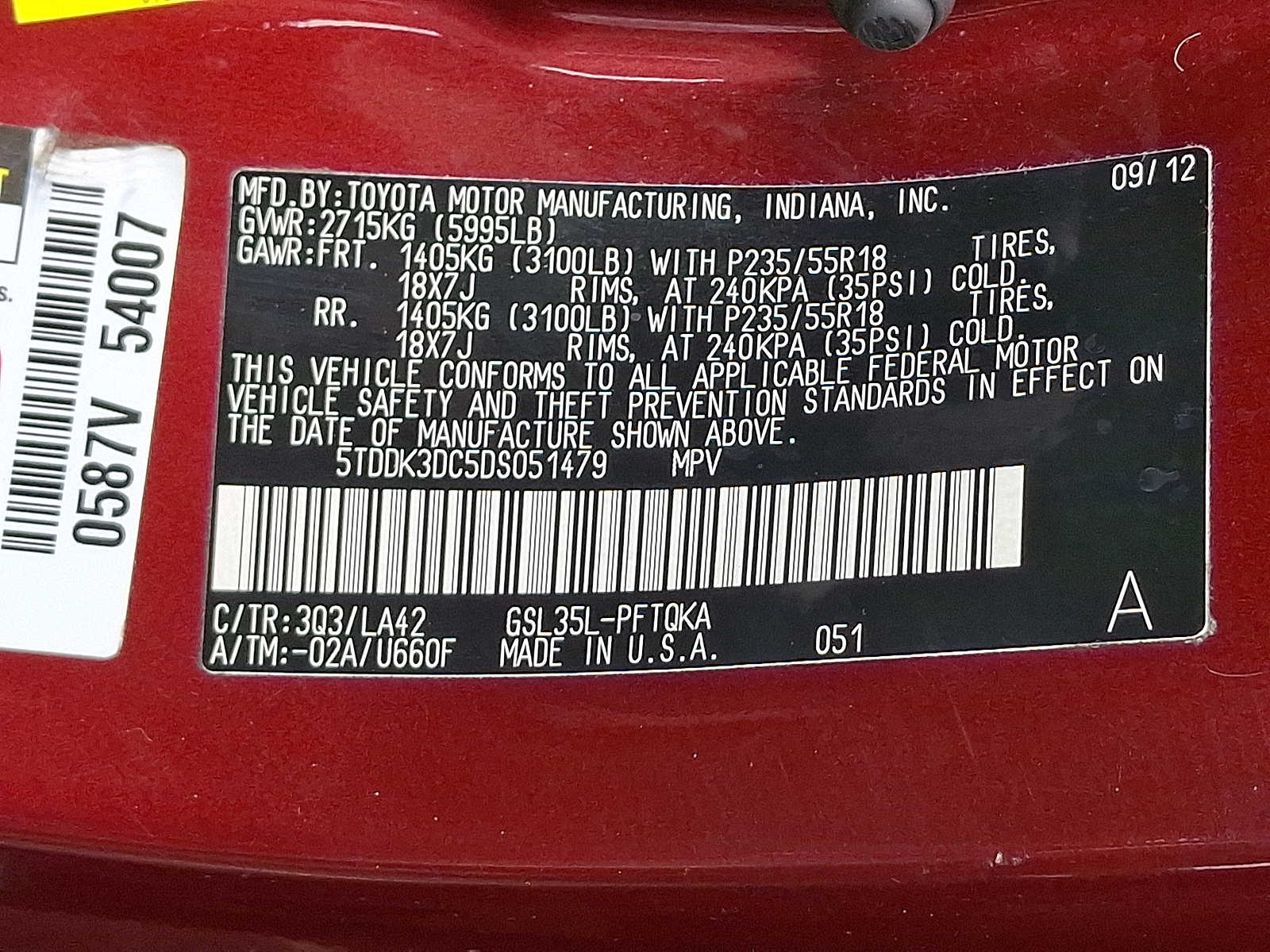 Thumbnail: 2013 Toyota Sienna - 26