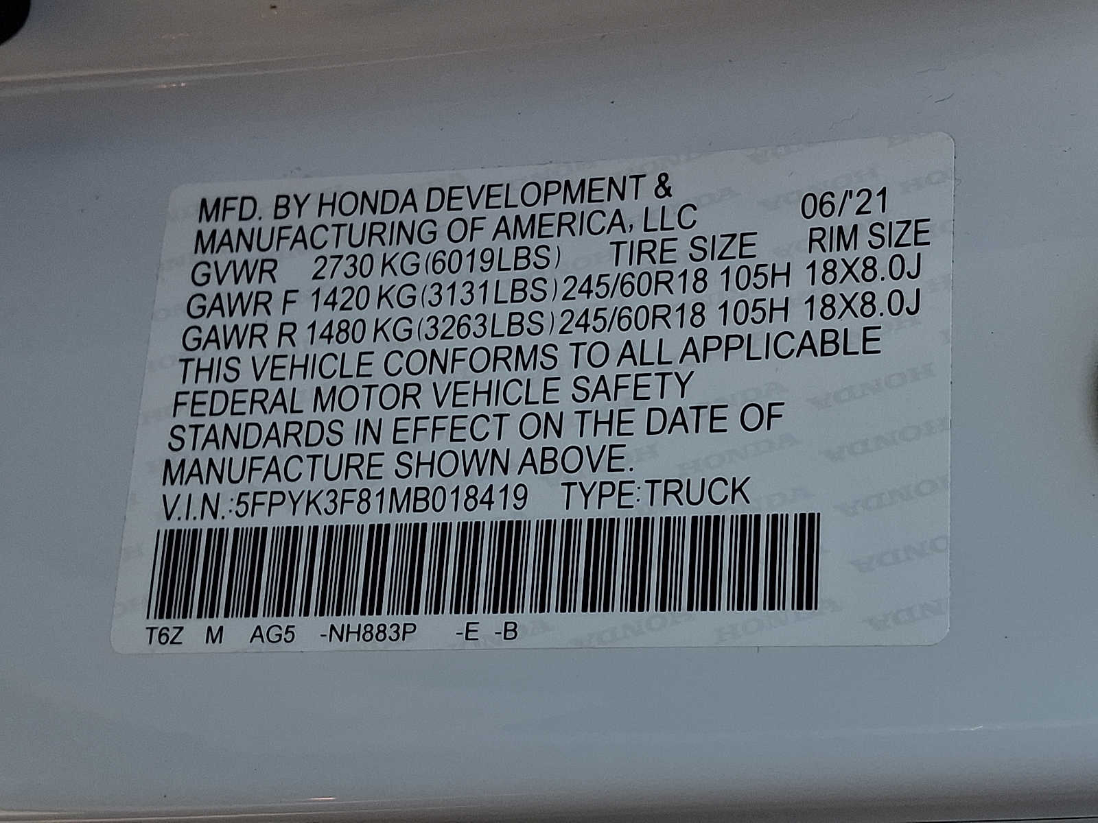 Thumbnail: 2021 Honda Ridgeline - 27