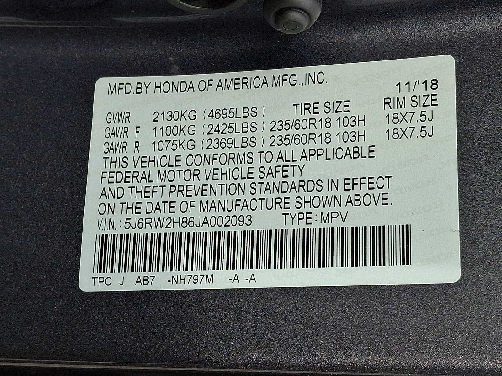 Thumbnail: 2018 Honda CR-V - 26