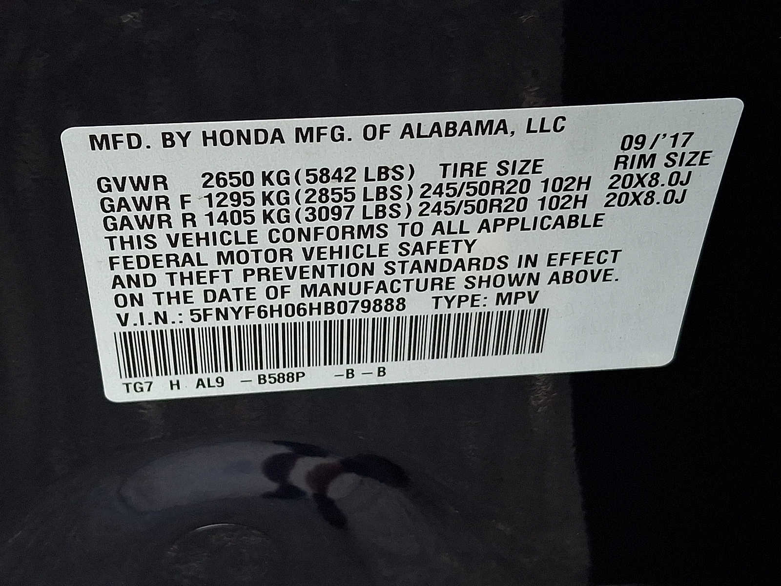Thumbnail: 2017 Honda Pilot - 26