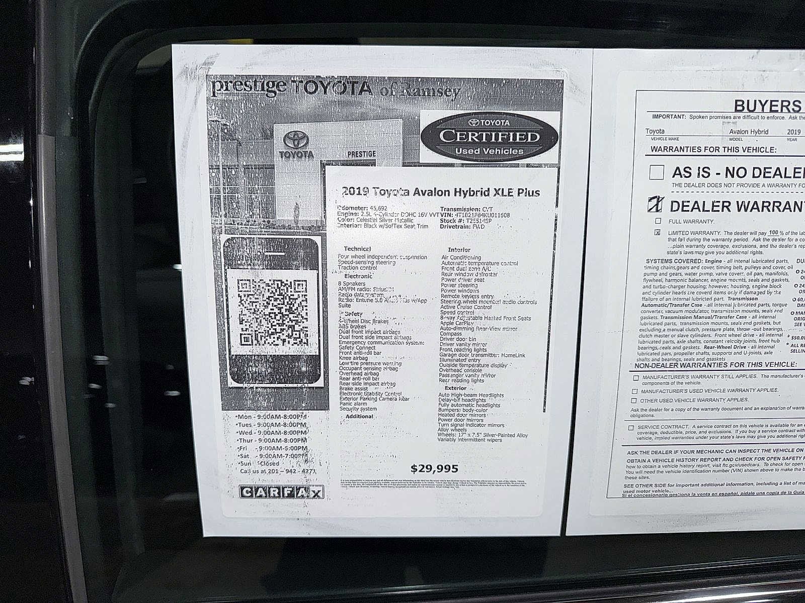 Thumbnail: 2019 Toyota Avalon - 12