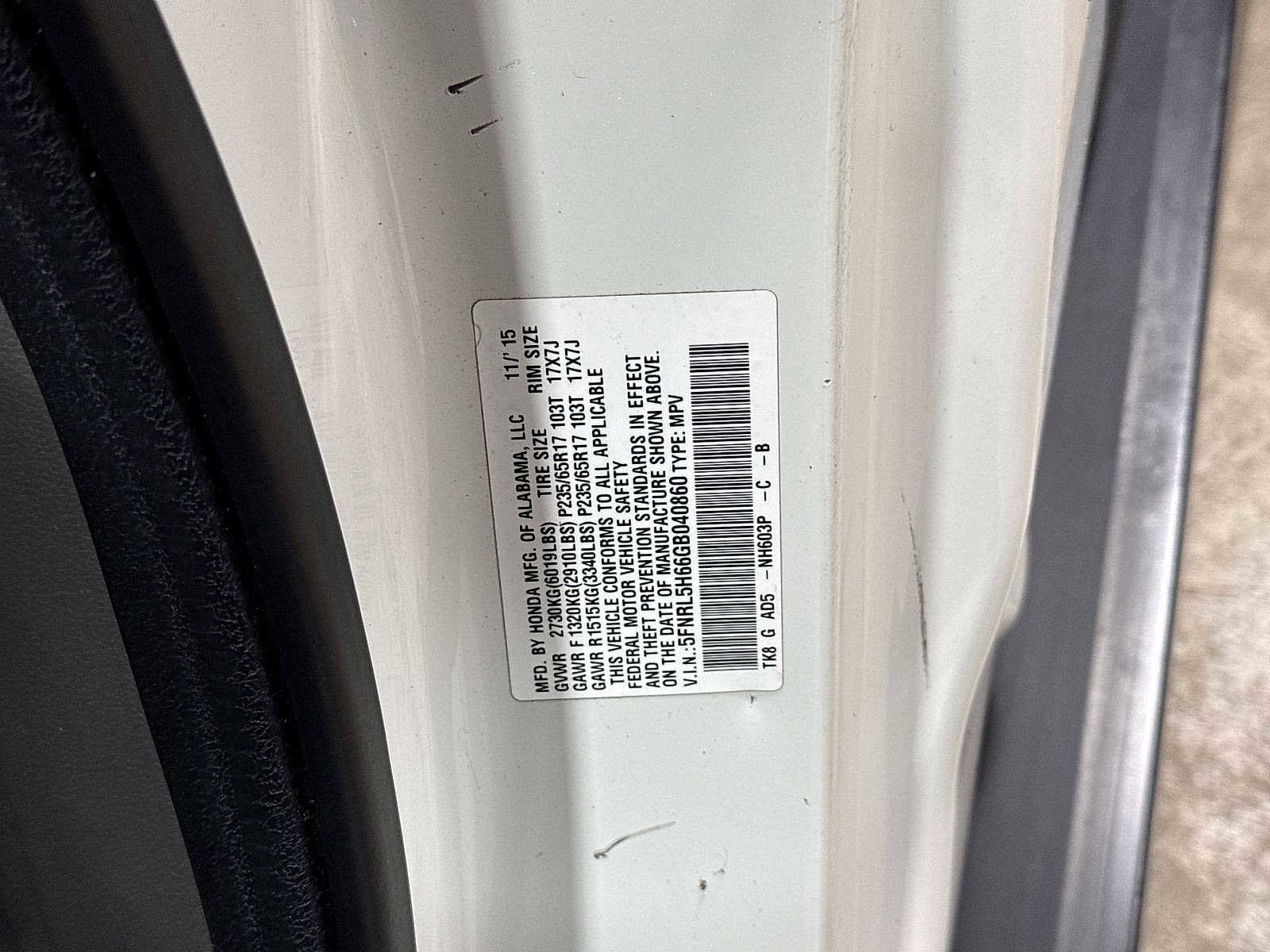 Thumbnail: 2016 Honda Odyssey - 14