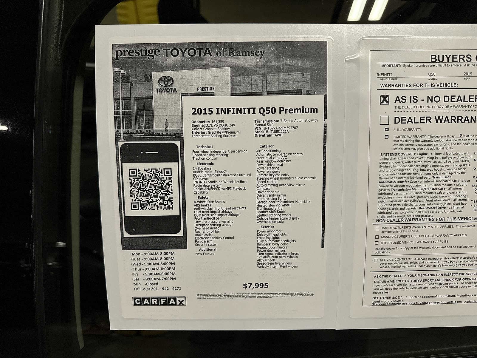 Thumbnail: 2015 INFINITI Q50 - 13