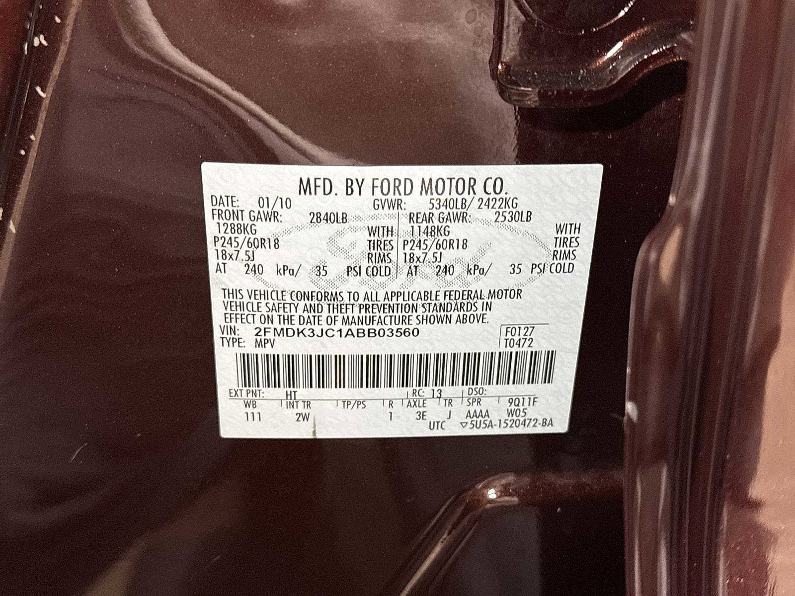 Thumbnail: 2010 Ford Edge - 14