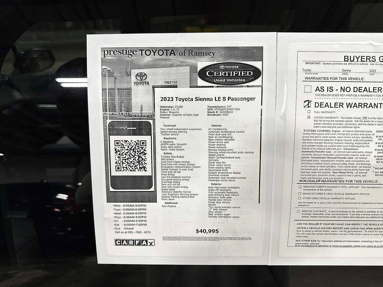 Thumbnail: 2023 Toyota Sienna - 13