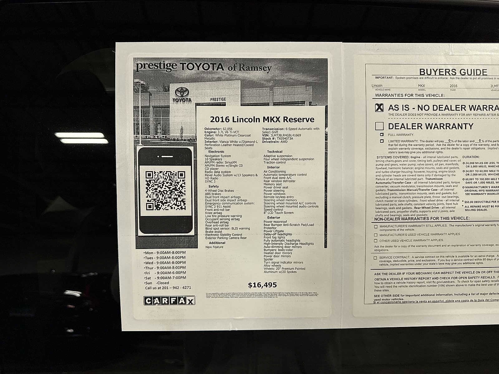 Thumbnail: 2016 Lincoln MKX - 13