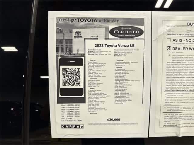 Thumbnail: 2023 Toyota Venza - 13