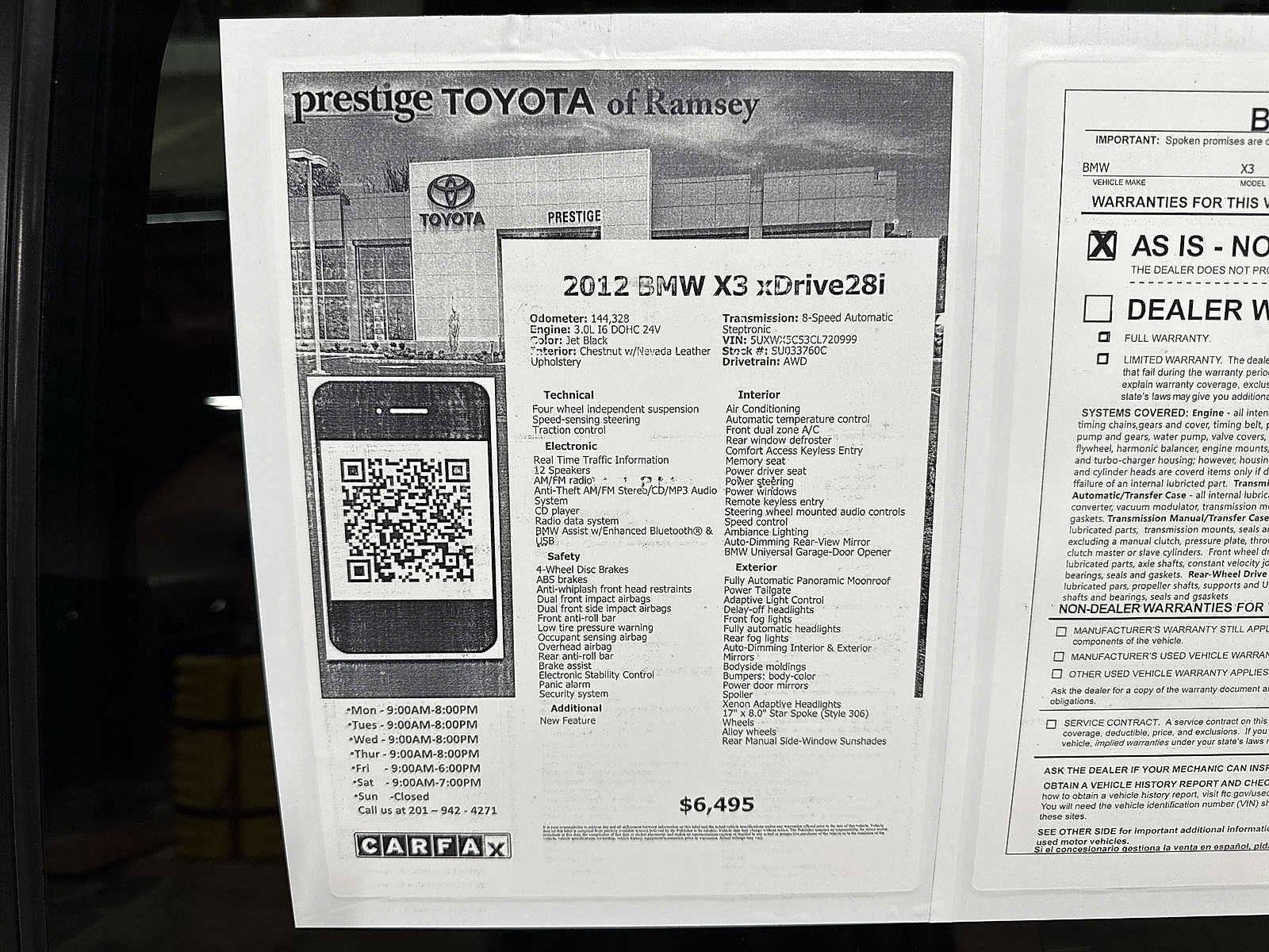 Thumbnail: 2012 BMW X3 - 13