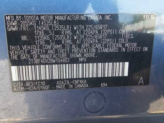 Thumbnail: 2011 Toyota RAV4 - 9