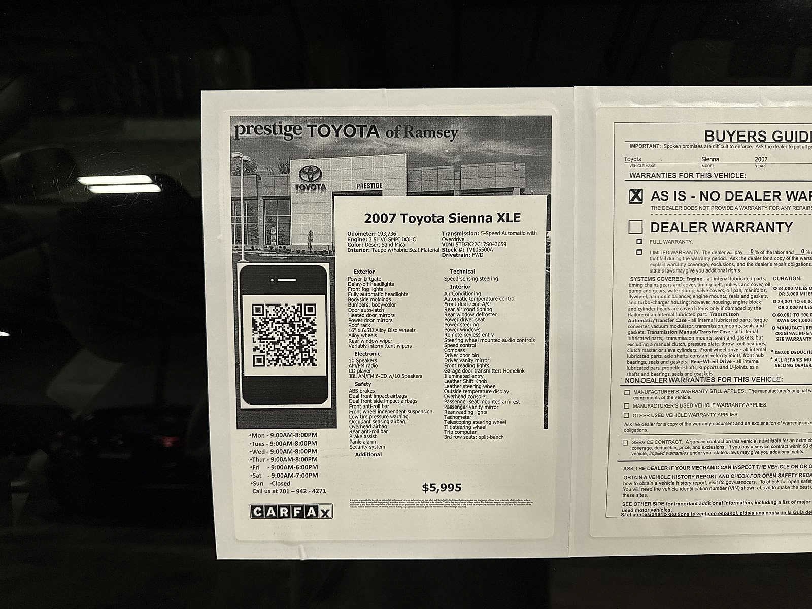 Thumbnail: 2007 Toyota Sienna - 13