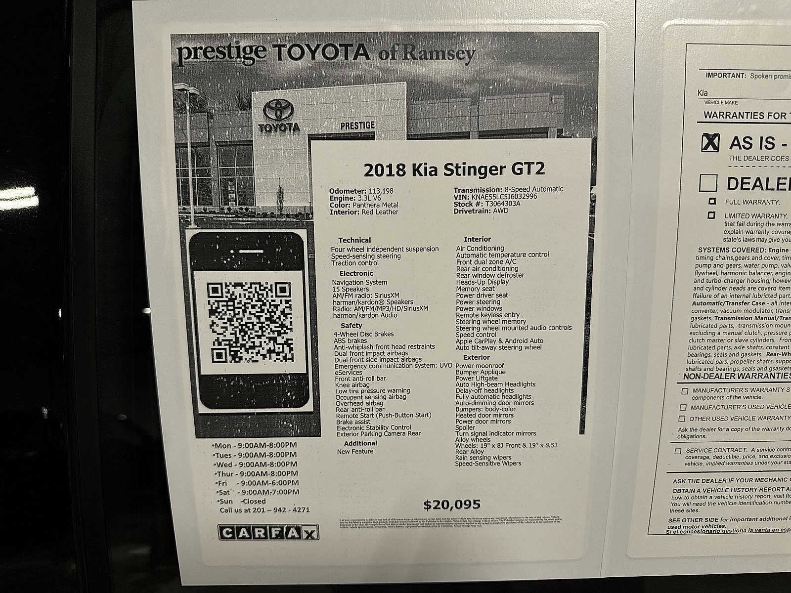 Thumbnail: 2018 Kia Stinger - 12